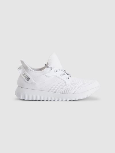 Calvin Klein Cipők HU747102 | Calvin Klein Knit Női Sportcipő Fehér / Titán